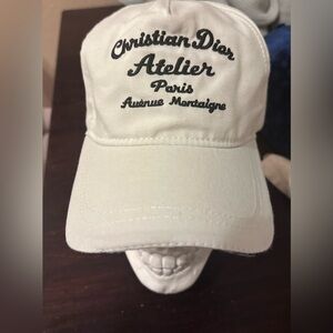 Dior White Logo Cap